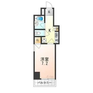 エステムコート御所南【4階】の間取り