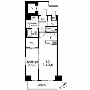 GRAN DUKE伝馬町【5階】の間取り