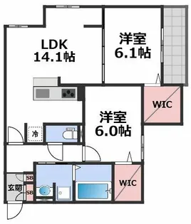 WEALTHJOTO【1階】の間取り