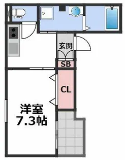 PROSPER COURT 緑橋【3階】の間取り