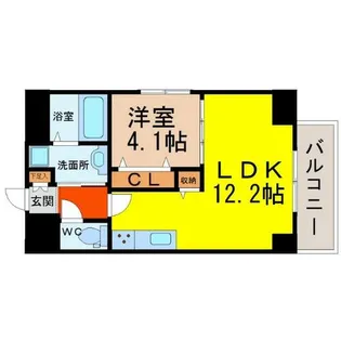 愛知県名古屋市中区新栄2丁目【マンション】の間取り