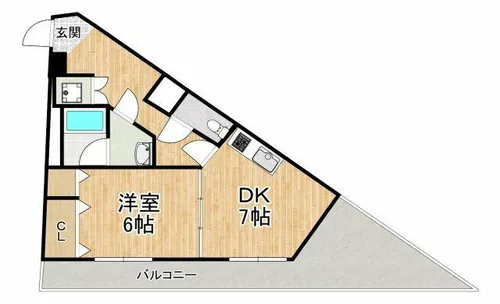 ヴァンティアン【2階】の間取り