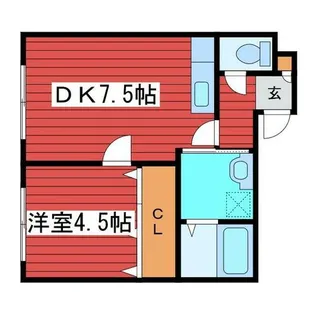 マンション・エムツー【3階】の間取り