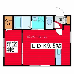 COMSA月寒中央【4階】の間取り