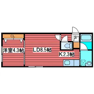 アメニティスペース月寒中央【3階】の間取り