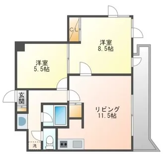 SSC【303号室】の間取り
