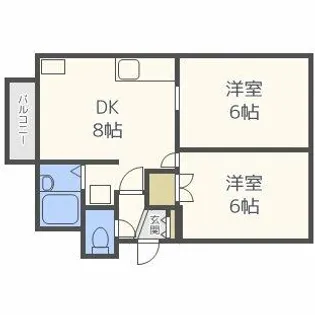 グランドヒルズ北19条【403号室】の間取り