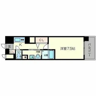 インベスト京都白川【2階】の間取り