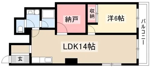 シャンボール覚王山【4階】の間取り