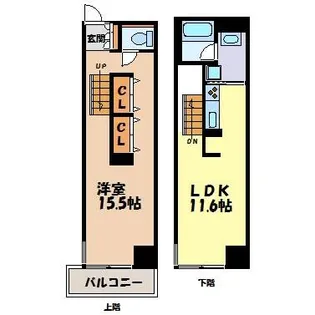 レジディア東桜Ⅱ【9階】の間取り
