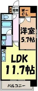 レジデンス悠海【8階】の間取り