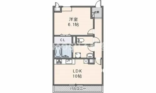 インペリアルライフ【201号室】の間取り