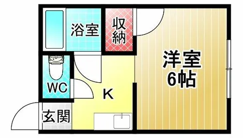 夕張マンションⅡ【1階】の間取り