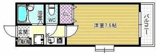 センターフィールドⅢ【3階】の間取り