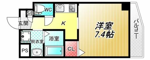 レガーロ布施【6階】の間取り