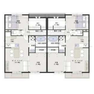 グランボナール下野田【2階】の間取り