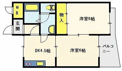 セジュール【202号室】の間取り