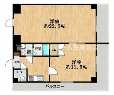 グレイス堺【1002号室】の間取り