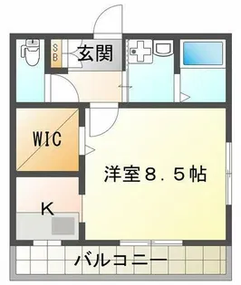 プランドール岡本【2階】の間取り