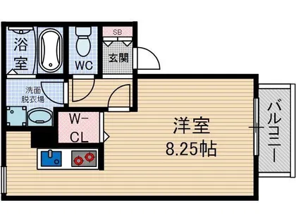 ウィルモア春日【1階】の間取り
