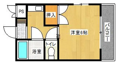 フェニックス水尾【1階】の間取り