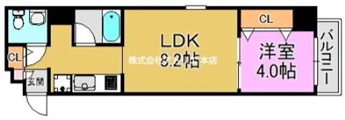 パークモダン高井田【7階】の間取り