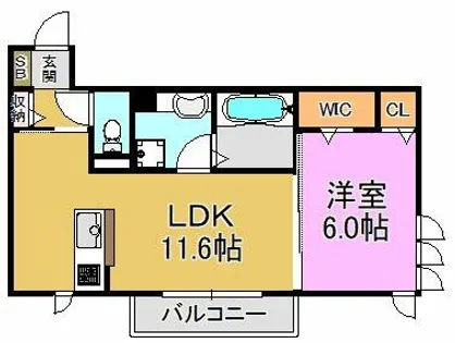 ラリュール【1階】の間取り
