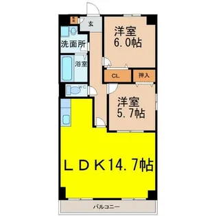 ドエル21【3階】の間取り