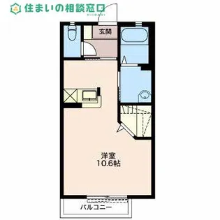 愛知県岡崎市福岡町字東河原【アパート】の間取り