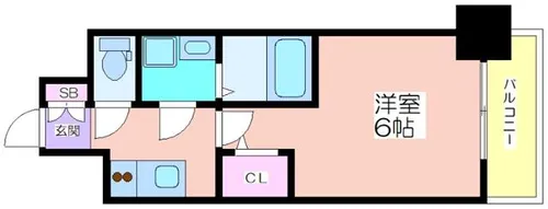 エスリード長居公園PARK AVENUE【1003号室】の間取り