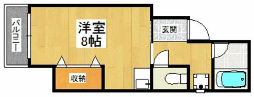 サンライズ上原【2階】の間取り
