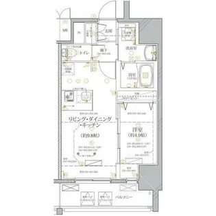 ディアレイシャス浅間町ステーションフロント【11階】の間取り