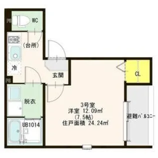 Le・Ange弐番館(ルアンジュニバンカン)【3階】の間取り