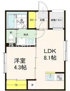 T.M.Apartment【3階】の間取り