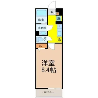 ゼオ志賀本通【1階】の間取り