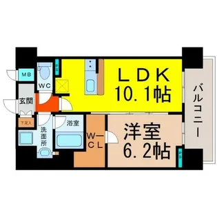 エディアン千種【3階】の間取り