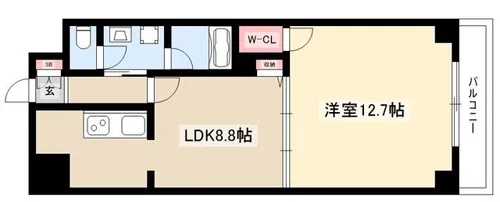 アドミール桜山【302号室】の間取り