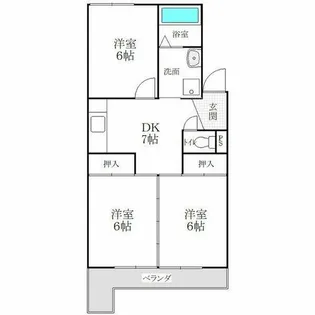 CORPO SHINYASHIKI【307号室】の間取り
