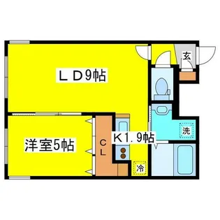 グランメール元町【1階】の間取り
