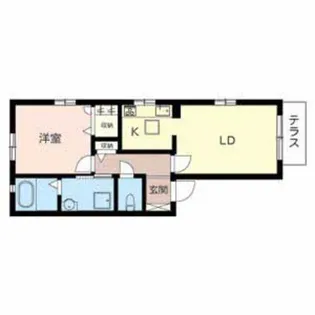 ヴィラージュ西庄【A201号室】の間取り