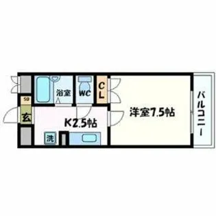 ライフコア那古野【2階】の間取り