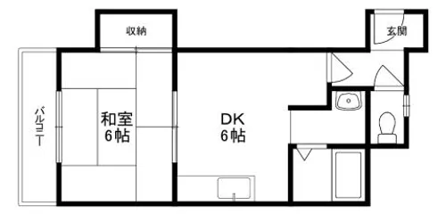 城南ビル【202号室】の間取り
