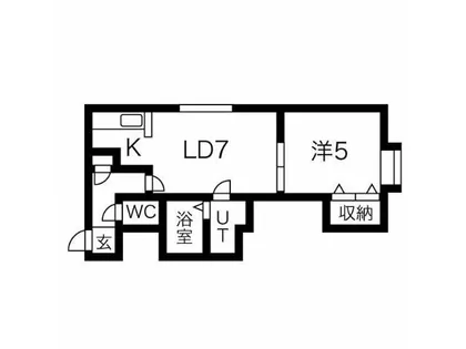 クレーゾしのろ【102号室】の間取り
