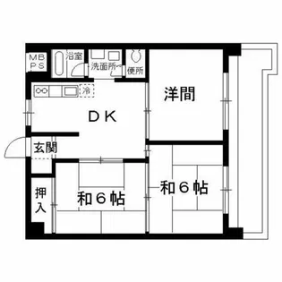 コーポ国光【3階】の間取り