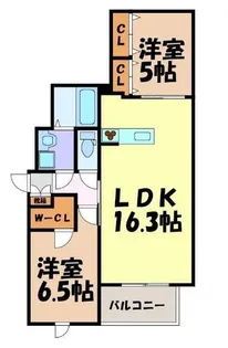 ブルームひまわり【1階】の間取り