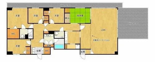 エクセル長居【8階】の間取り