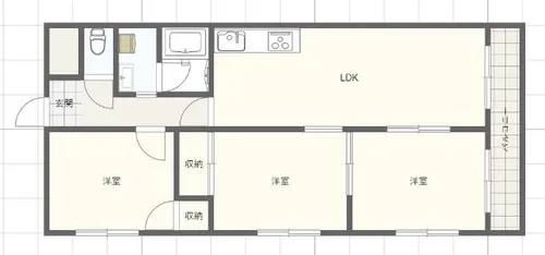 エクセルハイツ構柳瀬【3階】の間取り