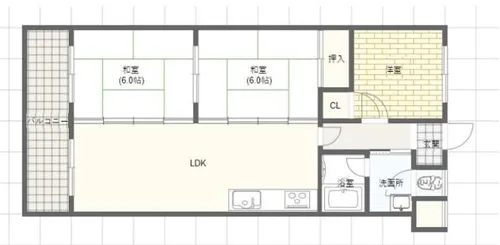 エクセルハイツ構柳瀬【1階】の間取り
