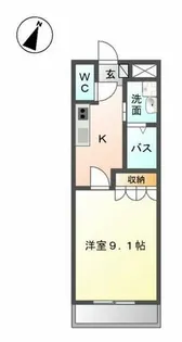 サンライフ ハサマ【2階】の間取り