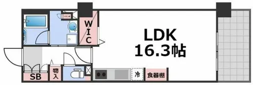ロイヤルパークス桃坂【13階】の間取り